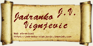 Jadranko Vignjević vizit kartica